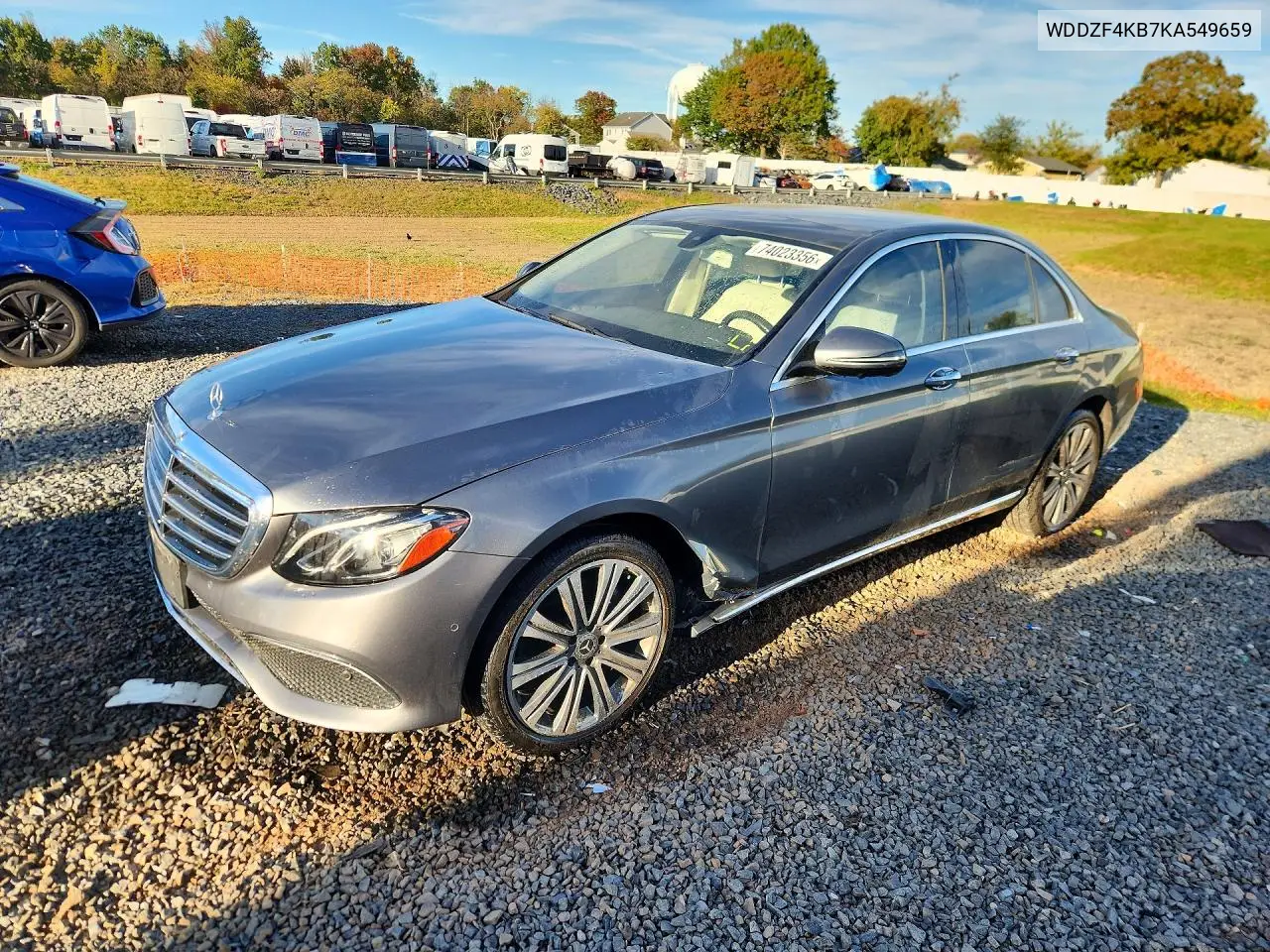 MERCEDES E-KLASSE 2019, VIN WDDZF4KB7KA549659