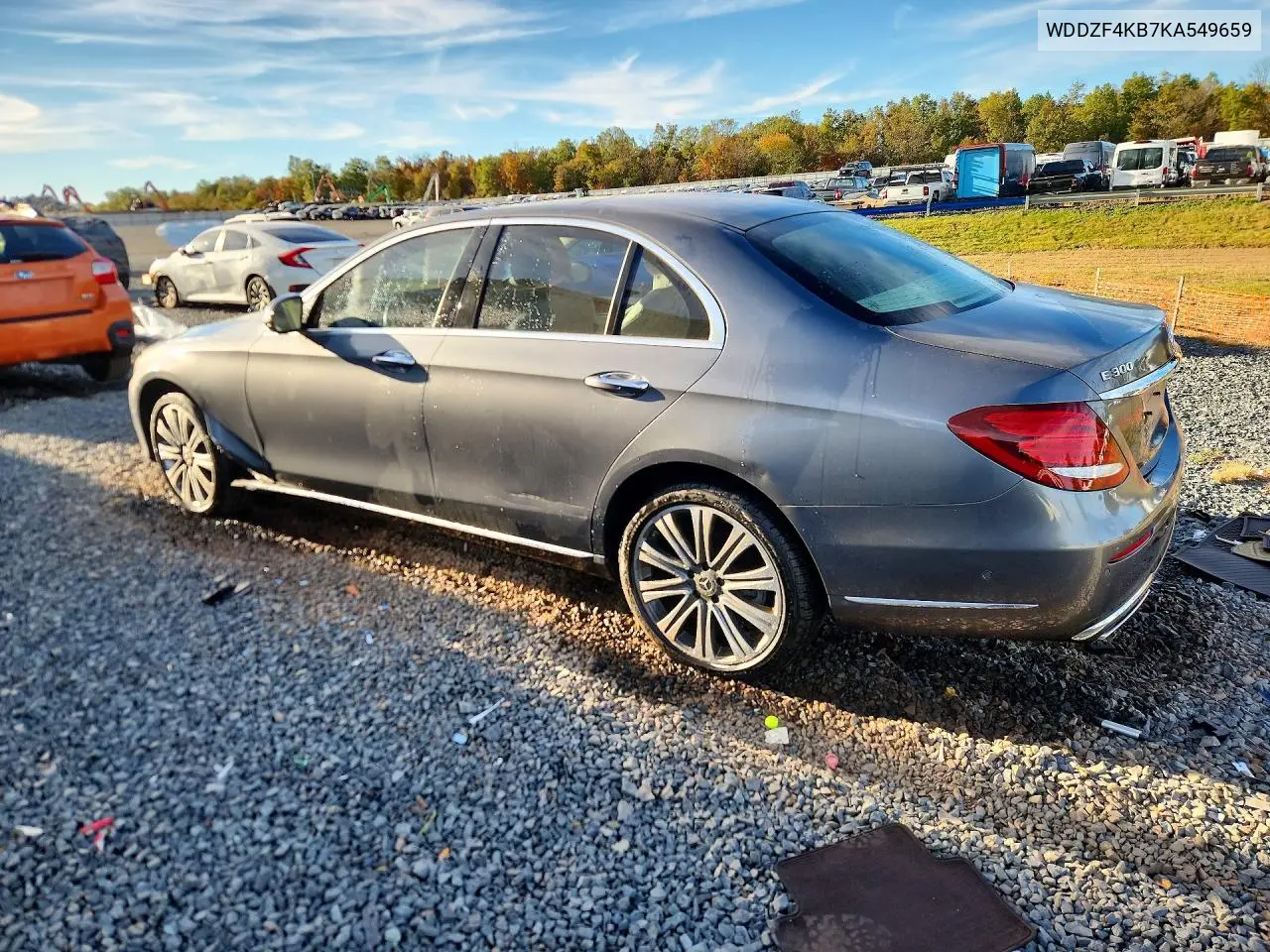 2019 MERCEDES E-KLASSE VIN WDDZF4KB7KA549659 — фото 2
