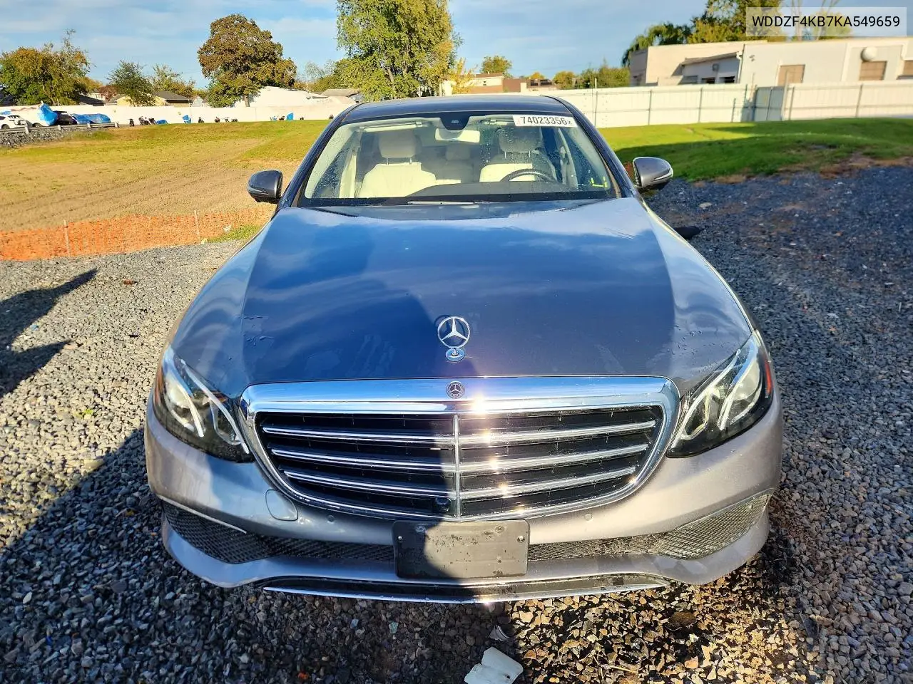 2019 MERCEDES E-KLASSE VIN WDDZF4KB7KA549659 — фото 5