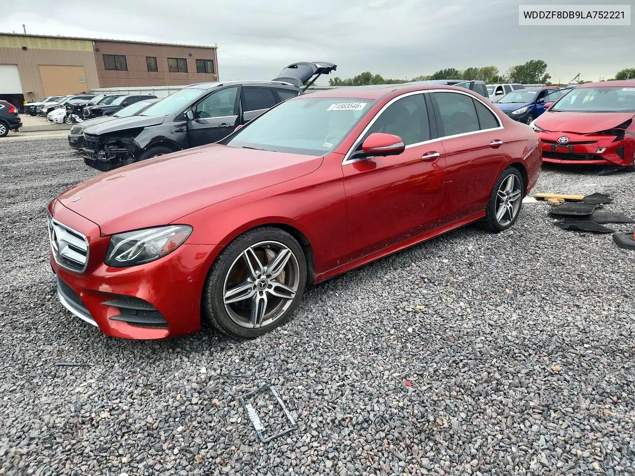 MERCEDES E-KLASSE 2020, VIN WDDZF8DB9LA752221