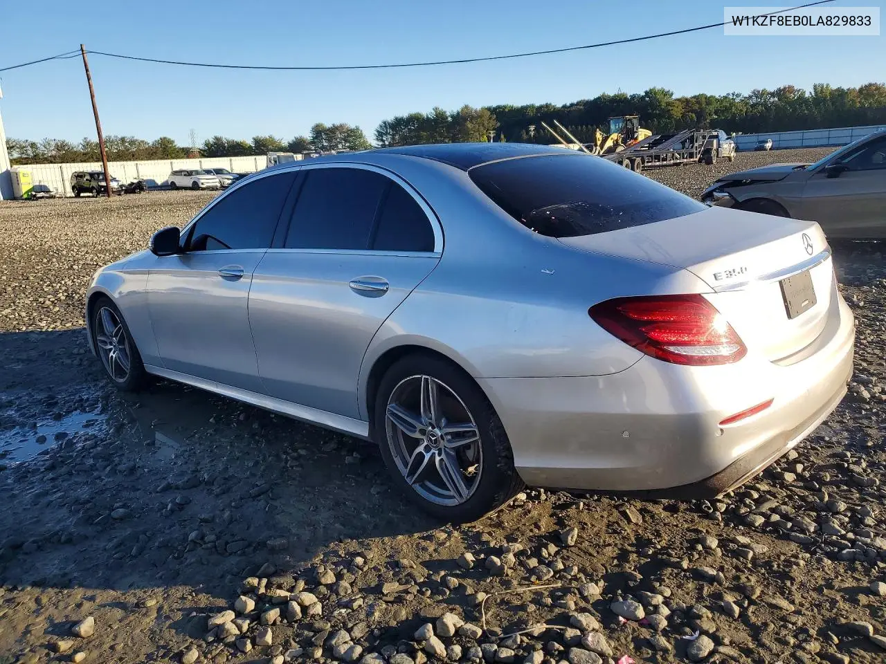 2020 MERCEDES E-KLASSE VIN W1KZF8EB0LA829833 — фото 2
