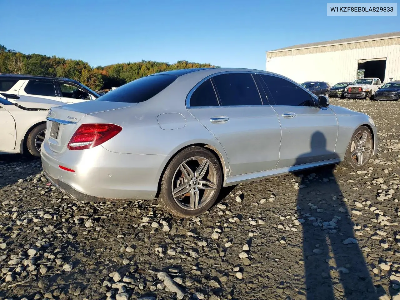 2020 MERCEDES E-KLASSE VIN W1KZF8EB0LA829833 — фото 3