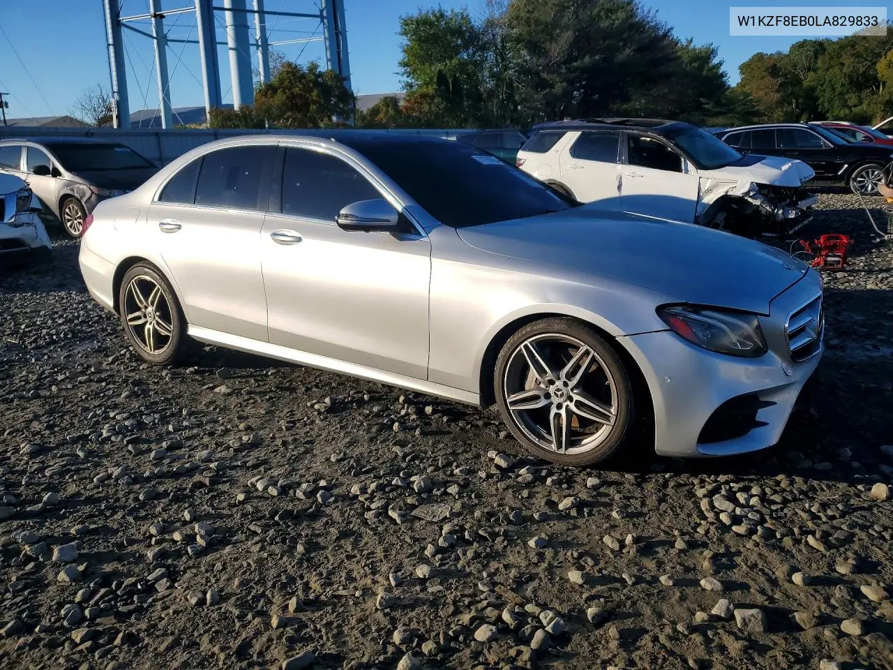 2020 MERCEDES E-KLASSE VIN W1KZF8EB0LA829833 — фото 4