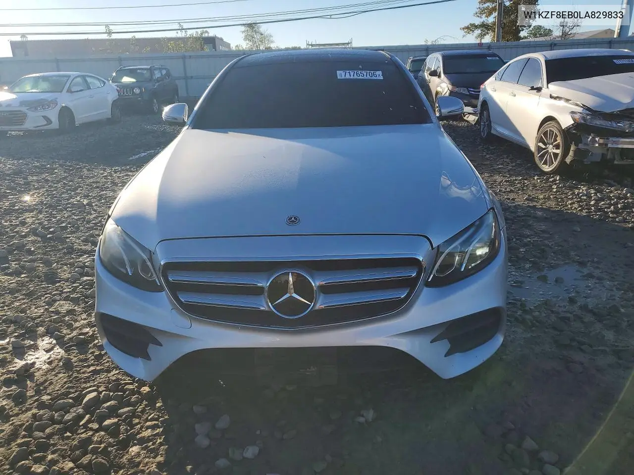 2020 MERCEDES E-KLASSE VIN W1KZF8EB0LA829833 — фото 5
