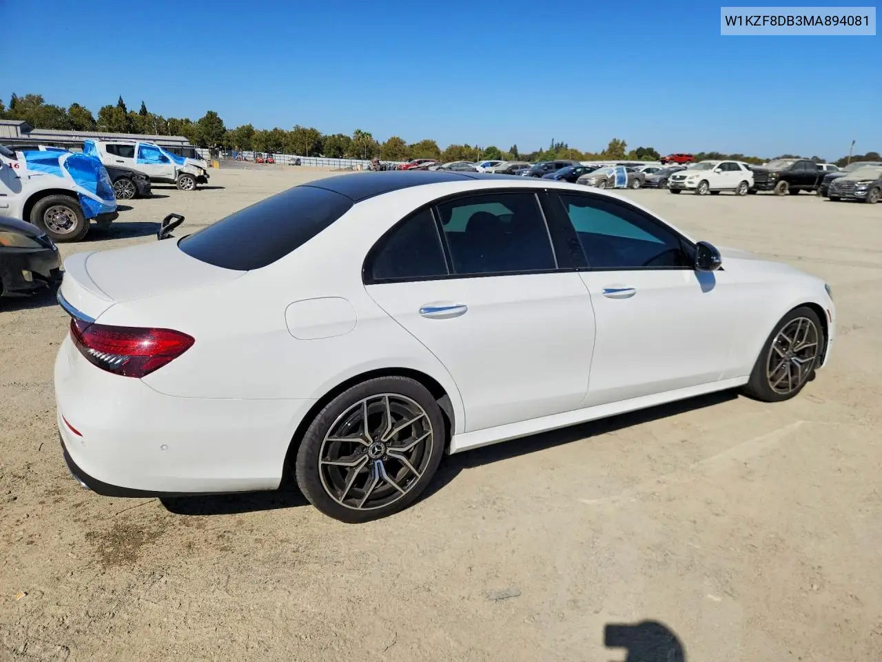 2021 MERCEDES E-KLASSE VIN W1KZF8DB3MA894081 — фото 3