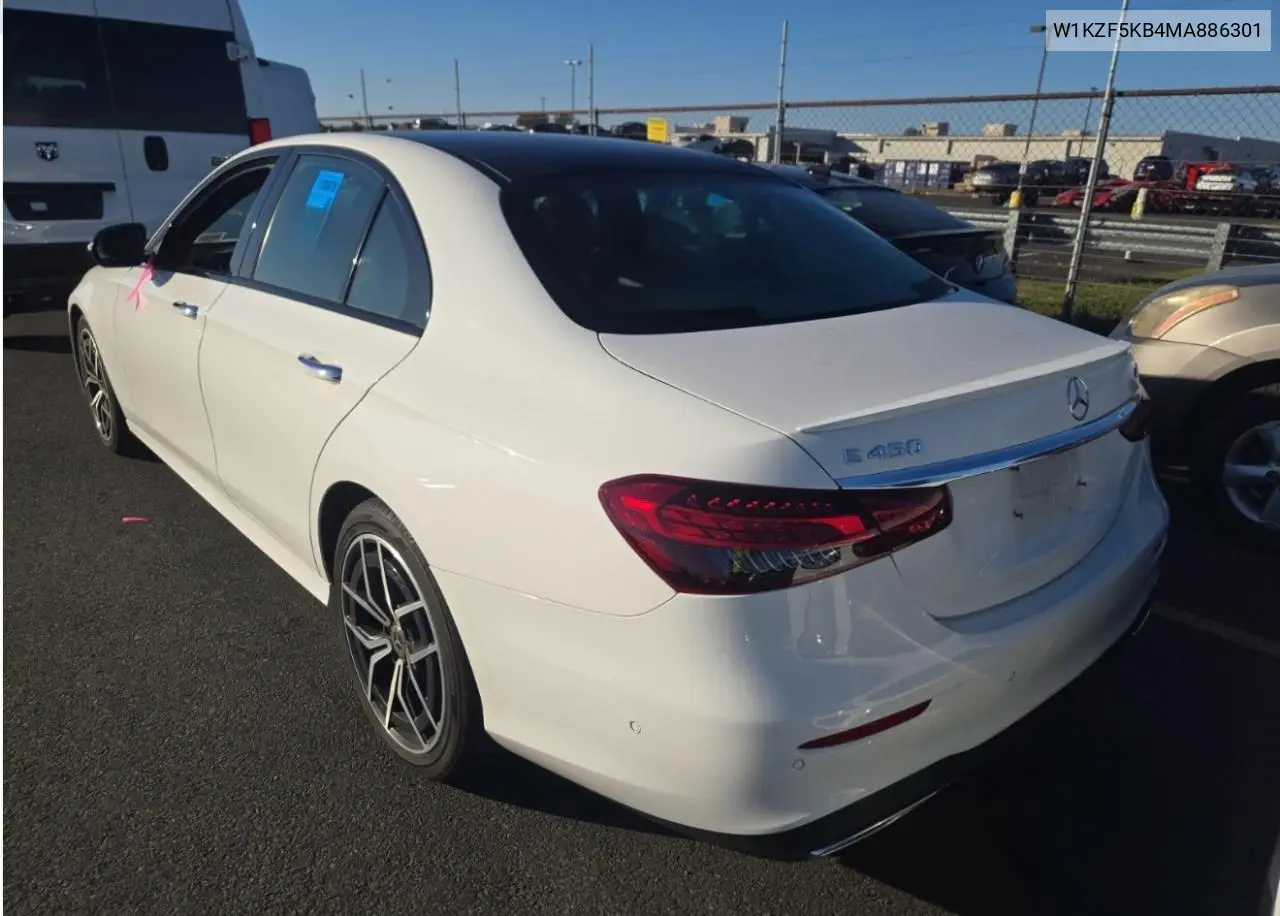 2021 MERCEDES E-KLASSE VIN W1KZF5KB4MA886301 — фото 3