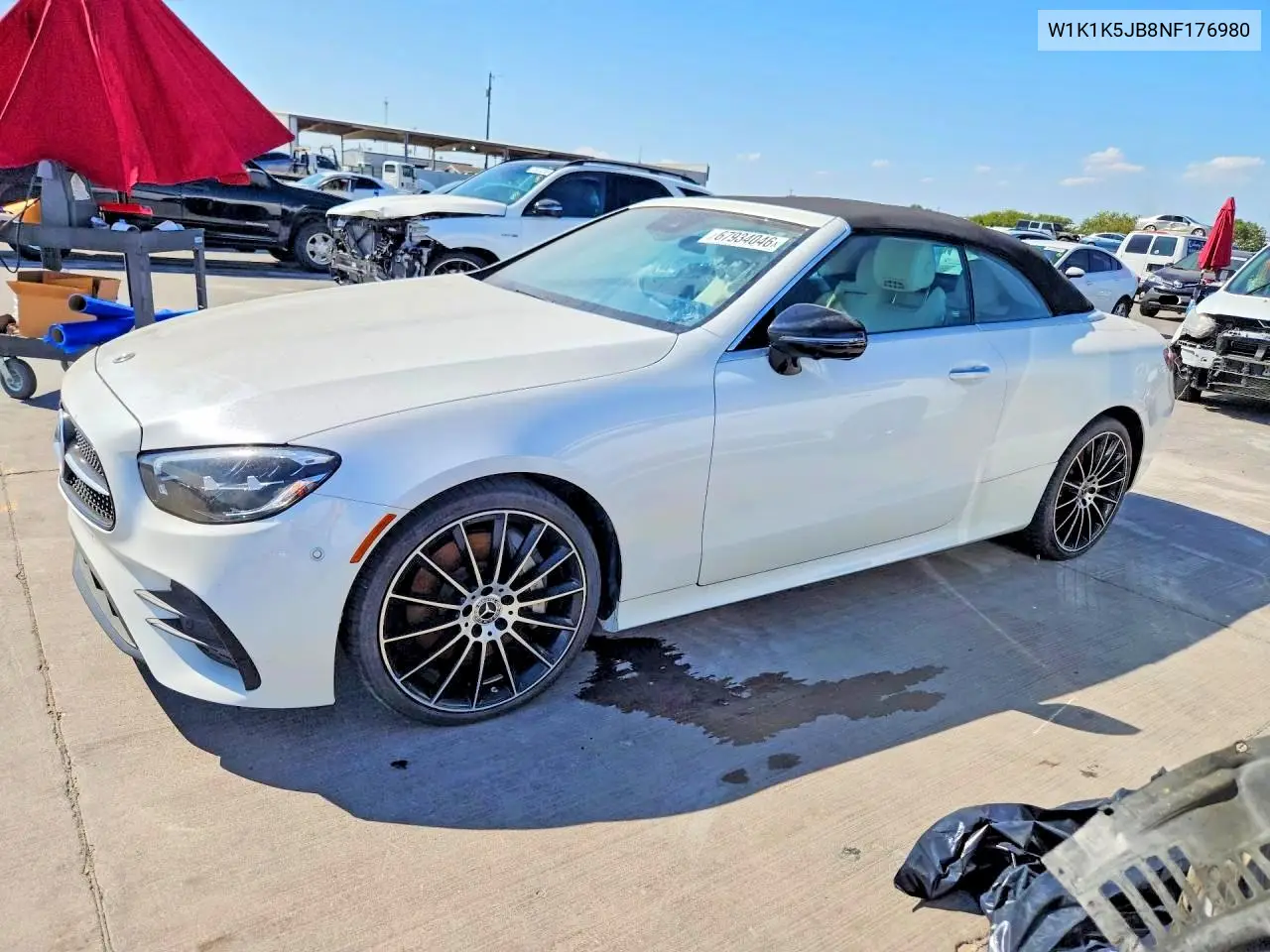 MERCEDES E-KLASSE 2022, VIN W1K1K5JB0NF174639