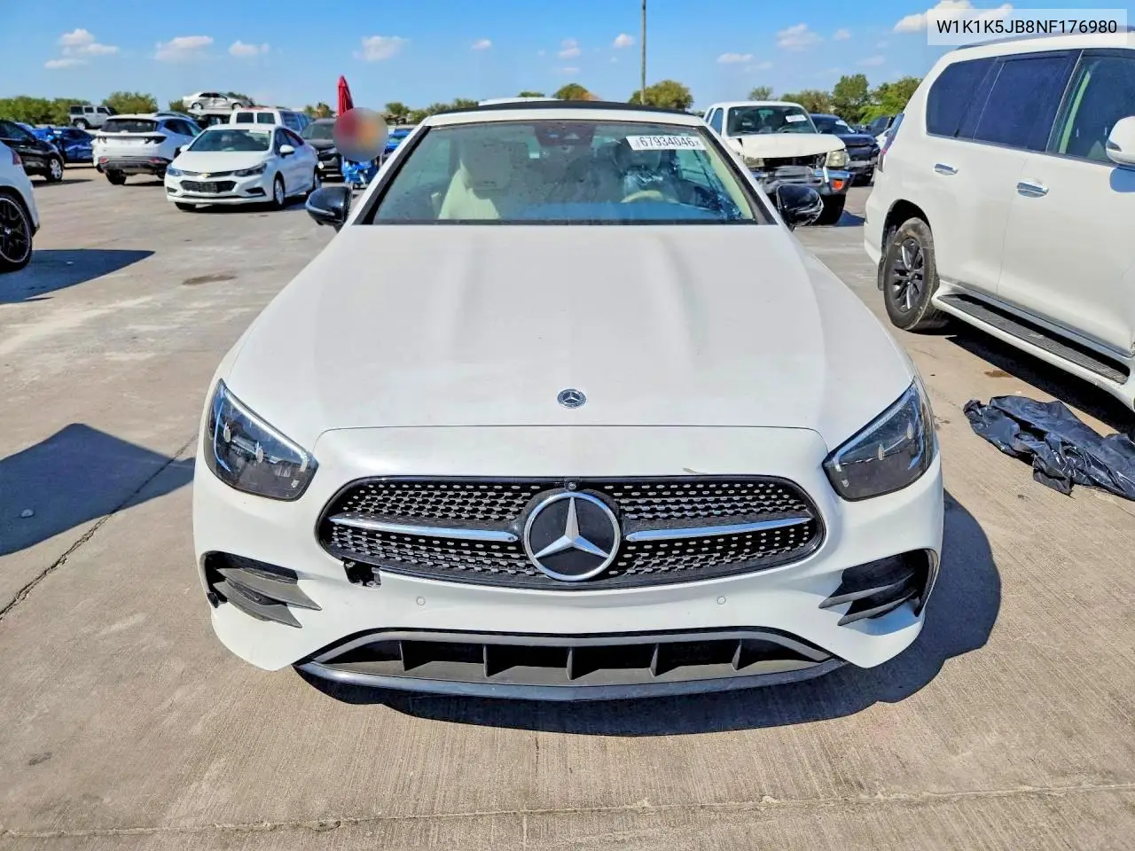 2022 MERCEDES E-KLASSE VIN W1K1K5JB0NF174639 — фото 5
