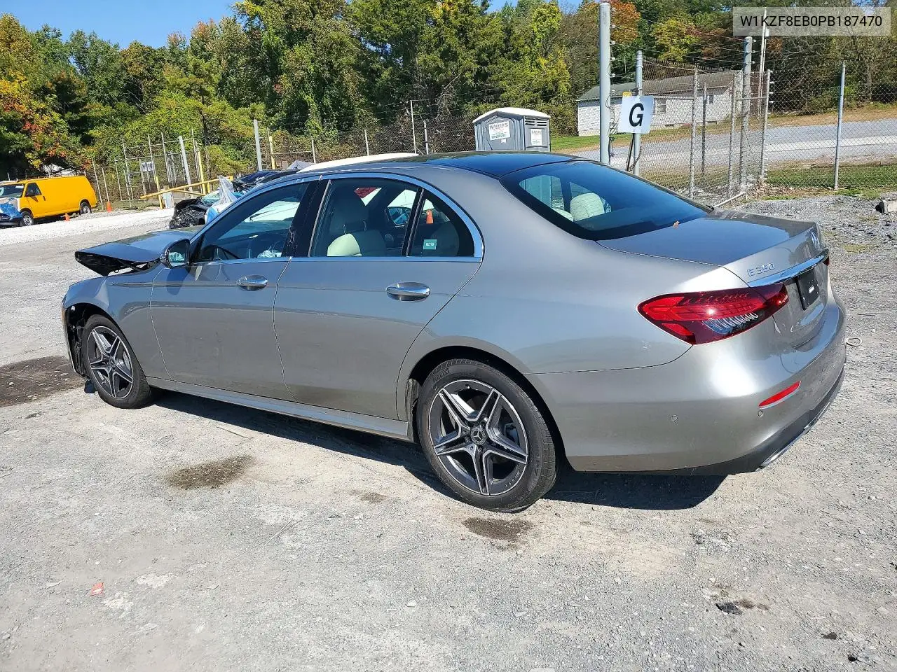 2023 MERCEDES E-KLASSE VIN W1KZF8EB0PB187470 — фото 2