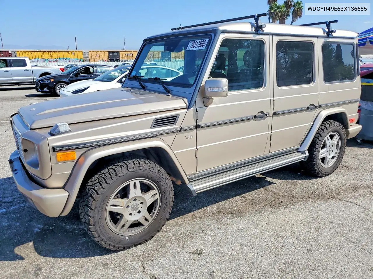 MERCEDES G-KLASSE 2003, VIN WDCYR49E63X136685