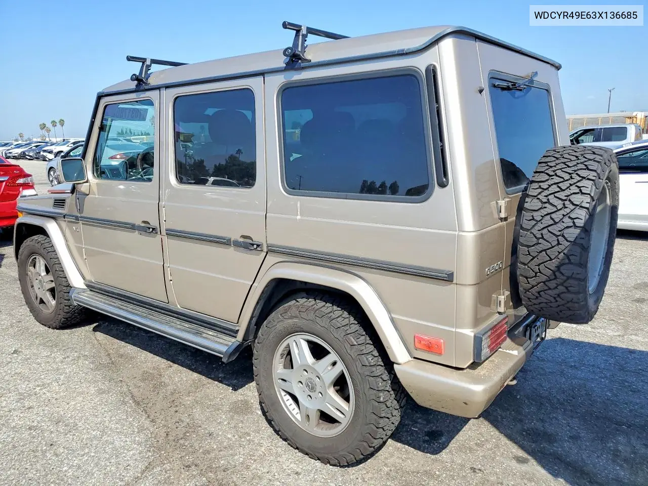 2003 MERCEDES G-KLASSE VIN WDCYR49E63X136685 — фото 2