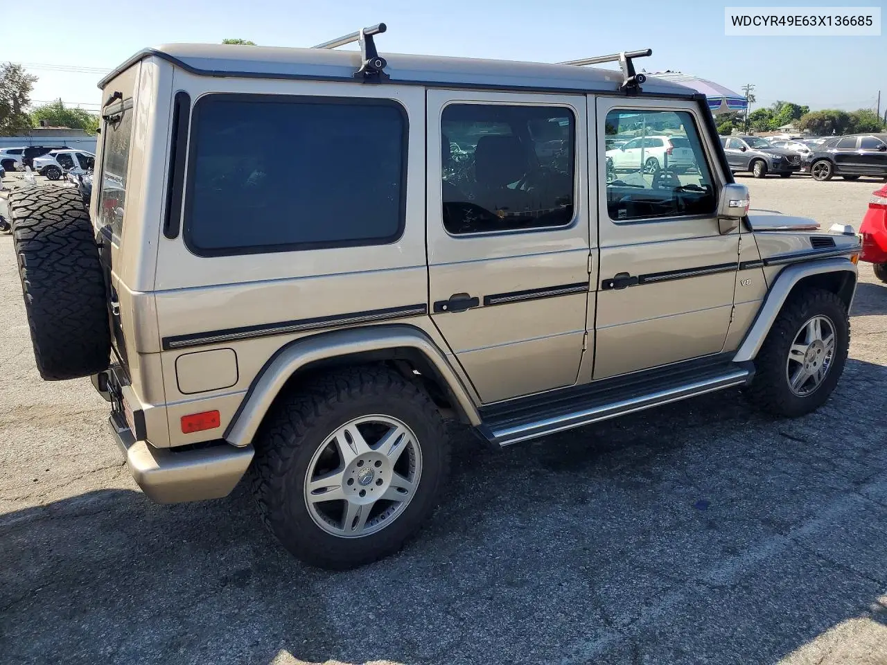 2003 MERCEDES G-KLASSE VIN WDCYR49E63X136685 — фото 3