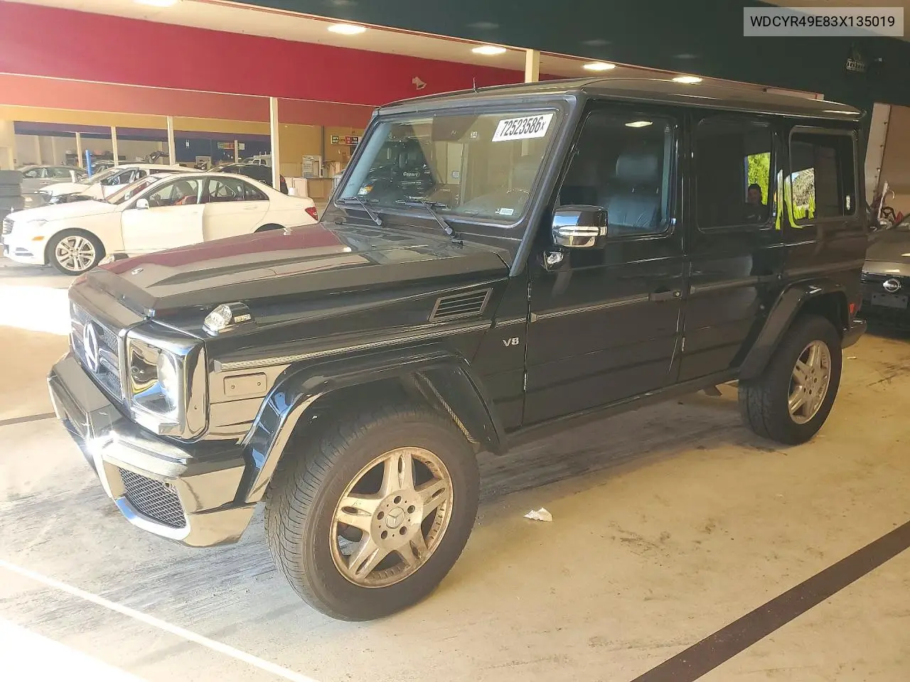 MERCEDES G-KLASSE 2003, VIN WDCYR49E83X135019