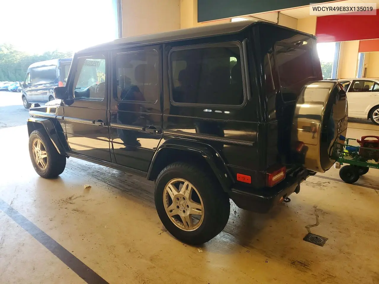 2003 MERCEDES G-KLASSE VIN WDCYR49E83X135019 — фото 2