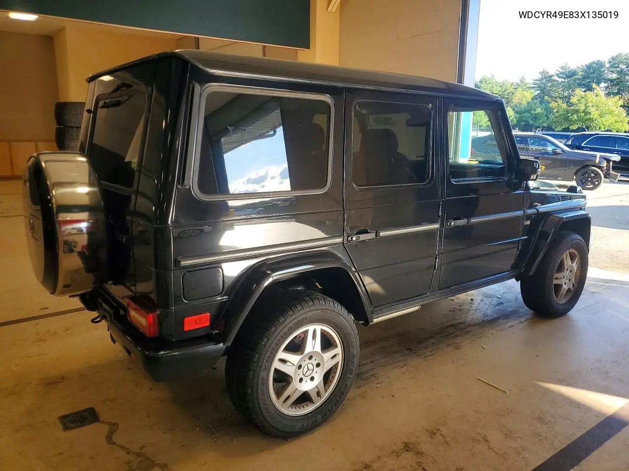 2003 MERCEDES G-KLASSE VIN WDCYR49E83X135019 — фото 3
