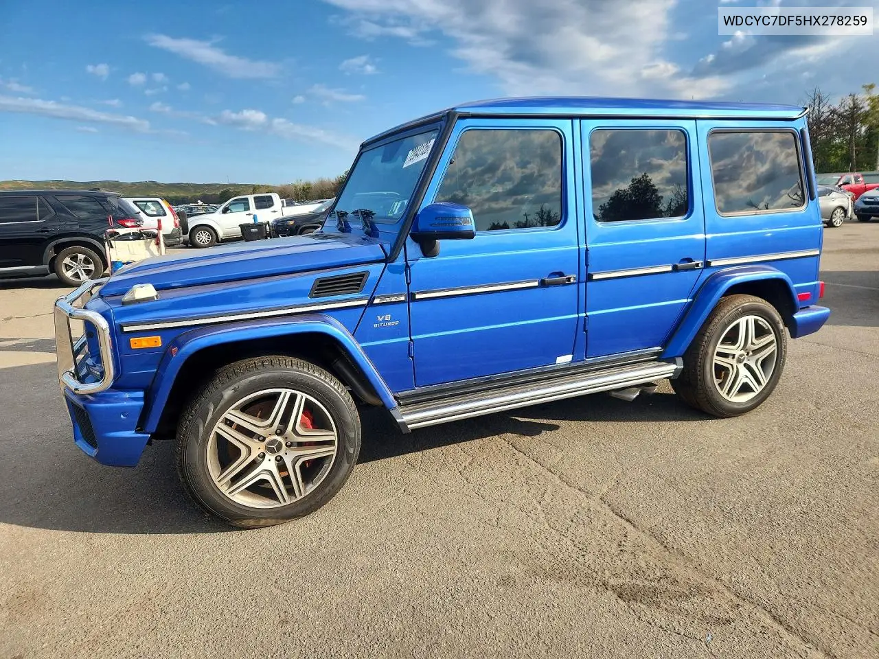 MERCEDES G-KLASSE 2017, VIN WDCYC7DF5HX278259