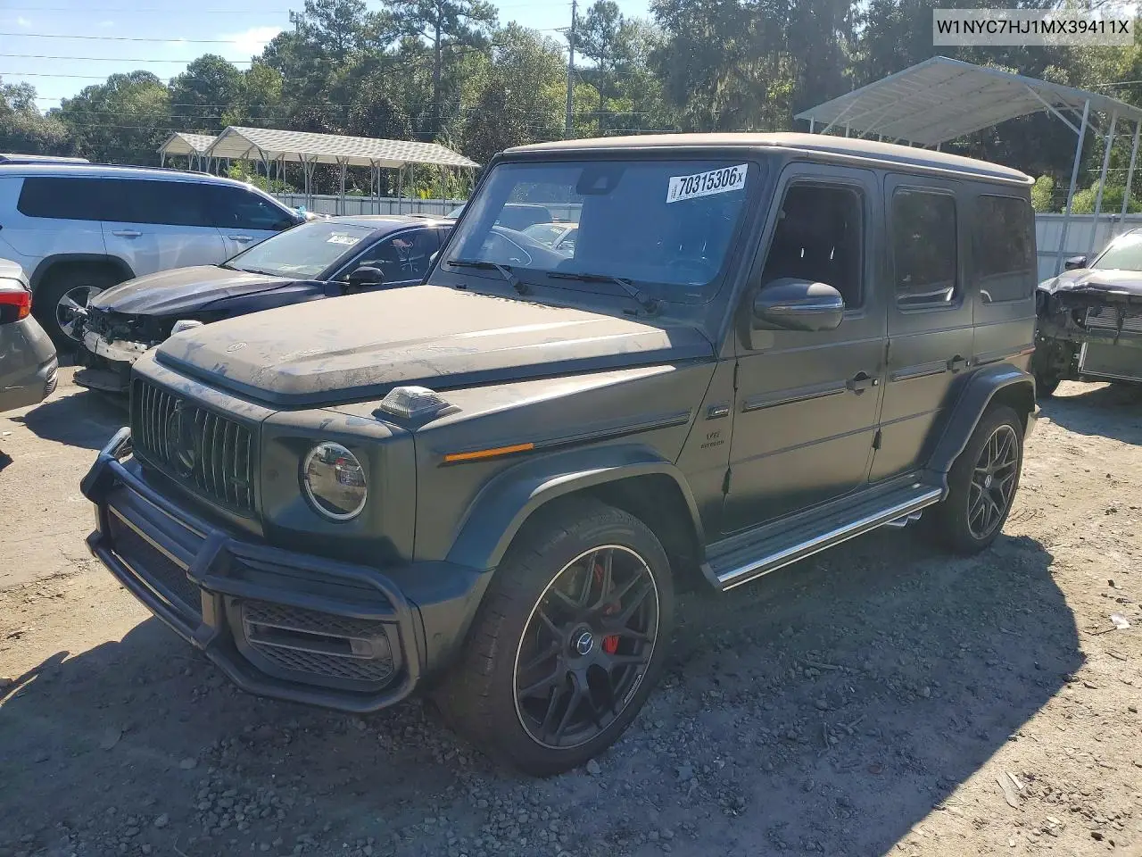 MERCEDES G-KLASSE 2021, VIN W1NYC7HJ1MX39411X