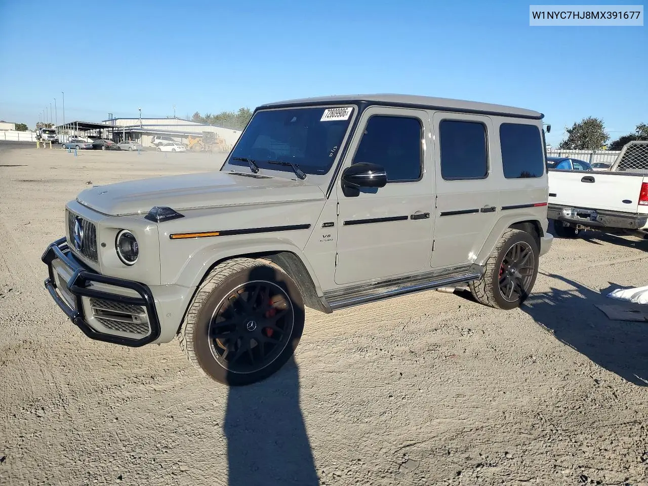 MERCEDES G-KLASSE 2021, VIN W1NYC7HJ8MX391677