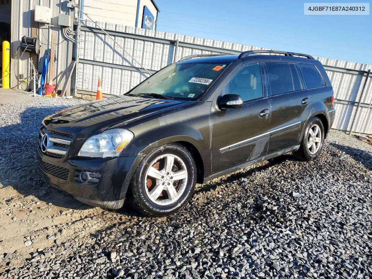 MERCEDES GL-KLASSE 2007, VIN 4JGBF71E87A240312