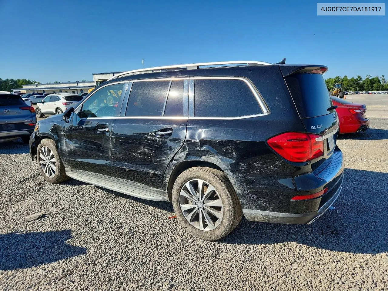 2013 MERCEDES GL-KLASSE VIN 4JGDF7CE7DA181917 — фото 2