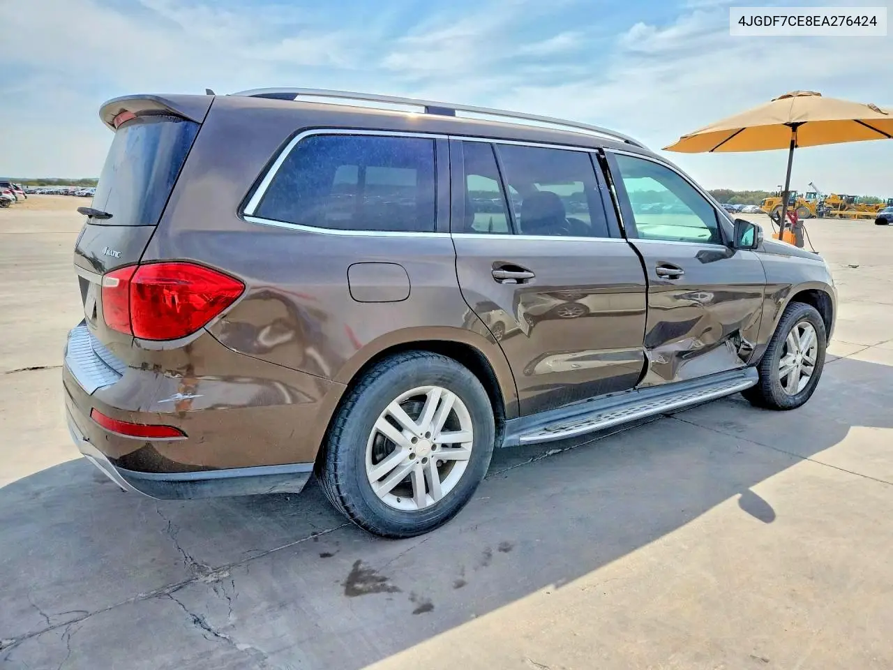 2014 MERCEDES GL-KLASSE VIN 4JGDF7CE8EA276424 — фото 3