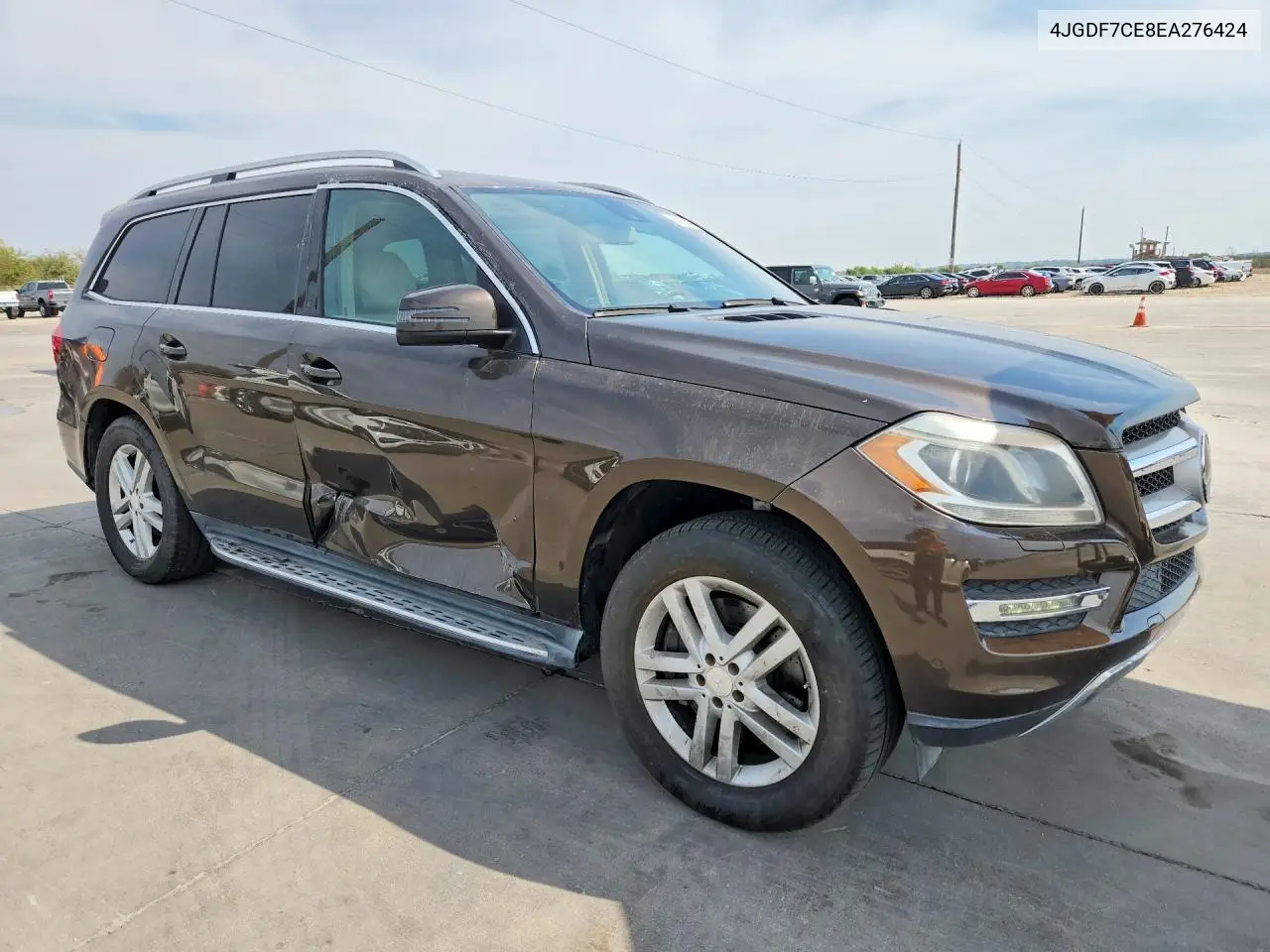 2014 MERCEDES GL-KLASSE VIN 4JGDF7CE8EA276424 — фото 4
