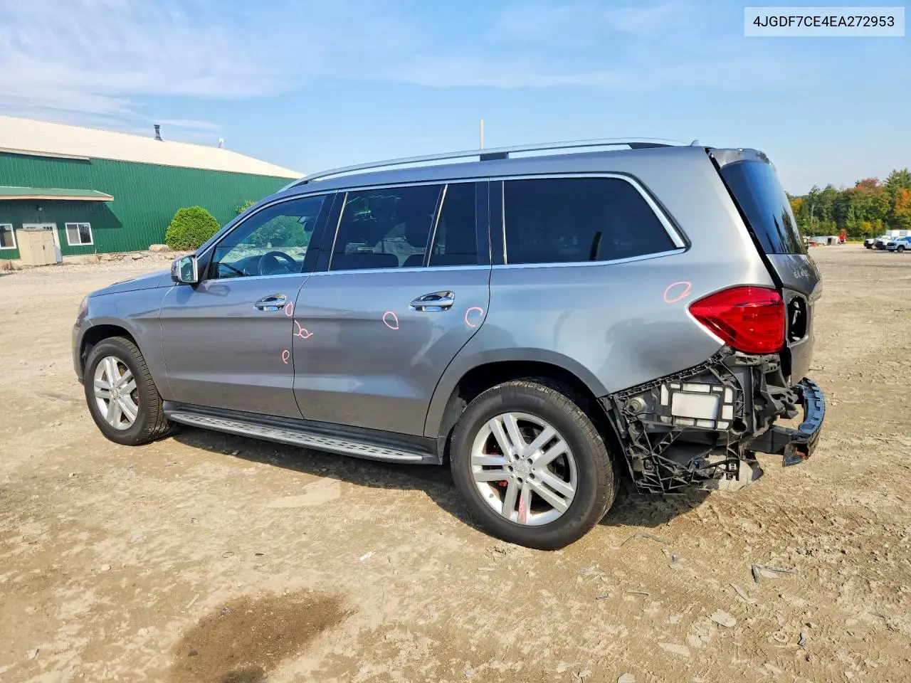 2014 MERCEDES GL-KLASSE VIN 4JGDF7CE4EA272953 — фото 2