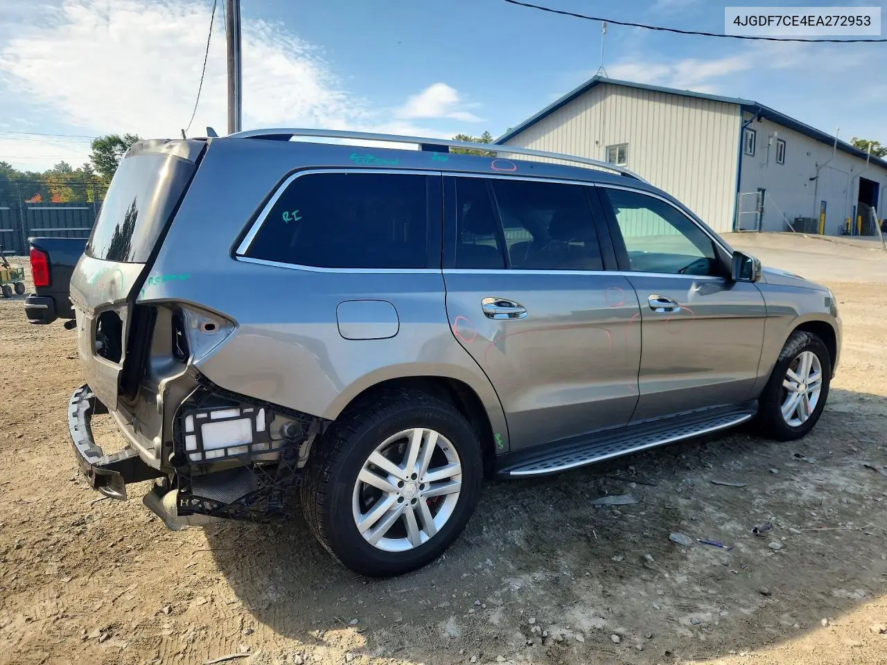 2014 MERCEDES GL-KLASSE VIN 4JGDF7CE4EA272953 — фото 3