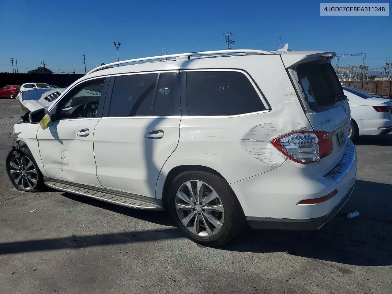 2014 MERCEDES GL-KLASSE VIN 4JGDF7CE8EA311348 — фото 2