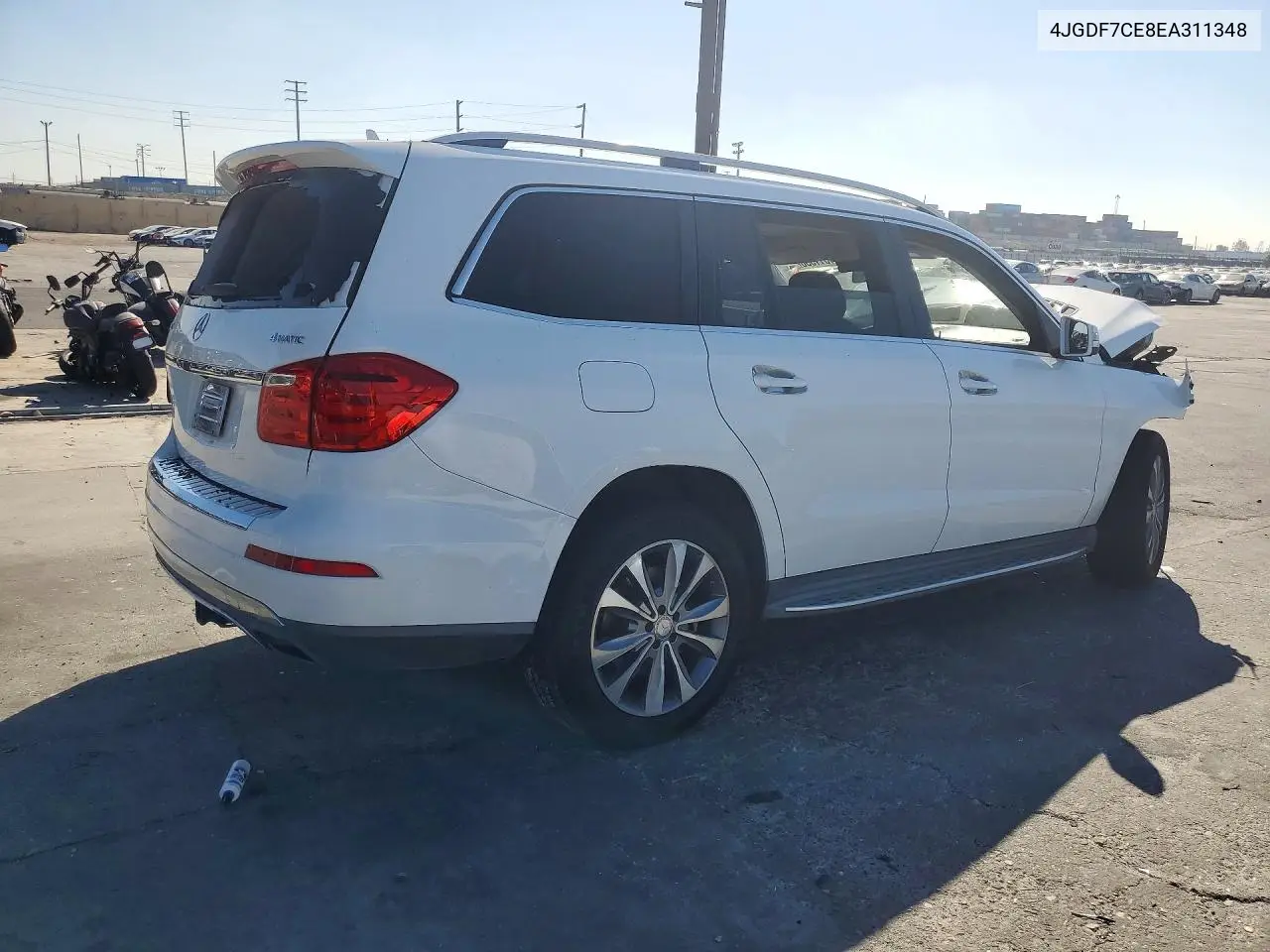 2014 MERCEDES GL-KLASSE VIN 4JGDF7CE8EA311348 — фото 3