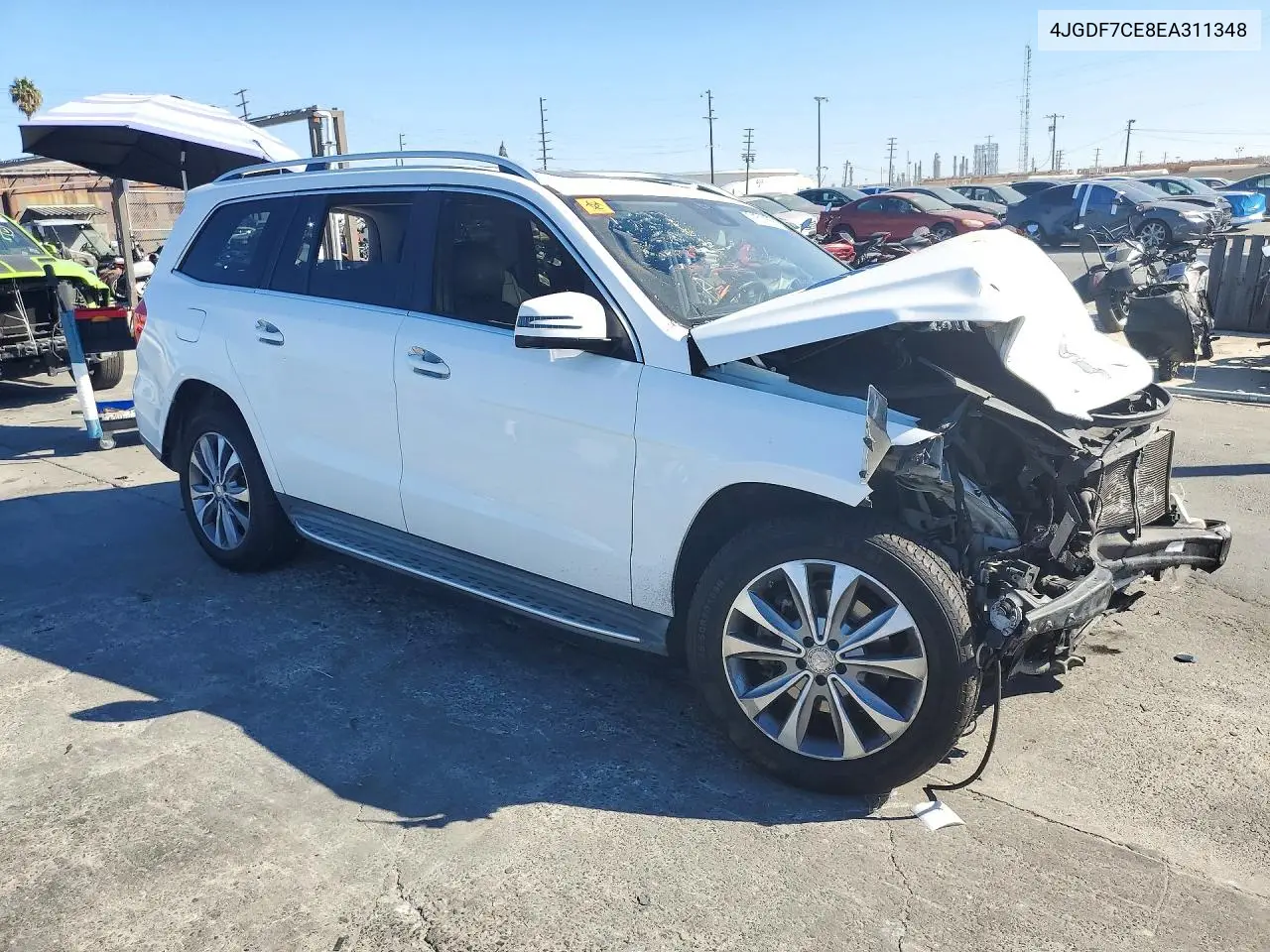 2014 MERCEDES GL-KLASSE VIN 4JGDF7CE8EA311348 — фото 4