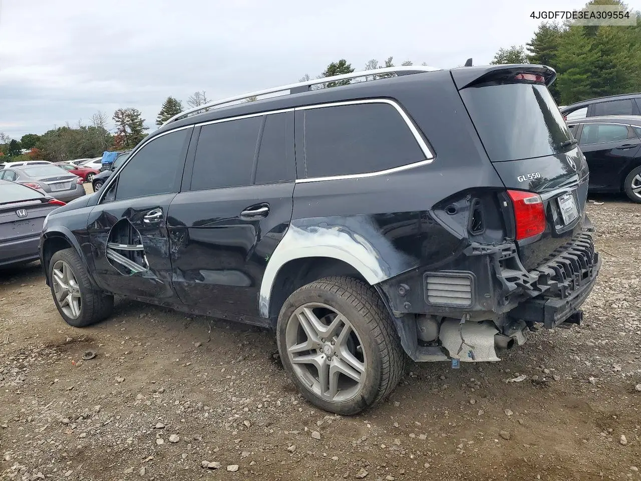 2014 MERCEDES GL-KLASSE VIN 4JGDF7DE3EA309554 — фото 2
