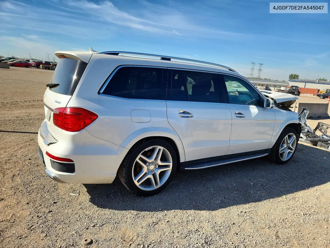 2015 MERCEDES GL-KLASSE VIN 4JGDF7DE2FA545047 — фото 3