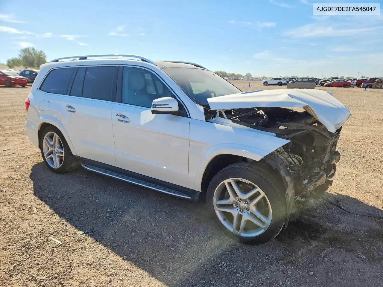 2015 MERCEDES GL-KLASSE VIN 4JGDF7DE2FA545047 — фото 4