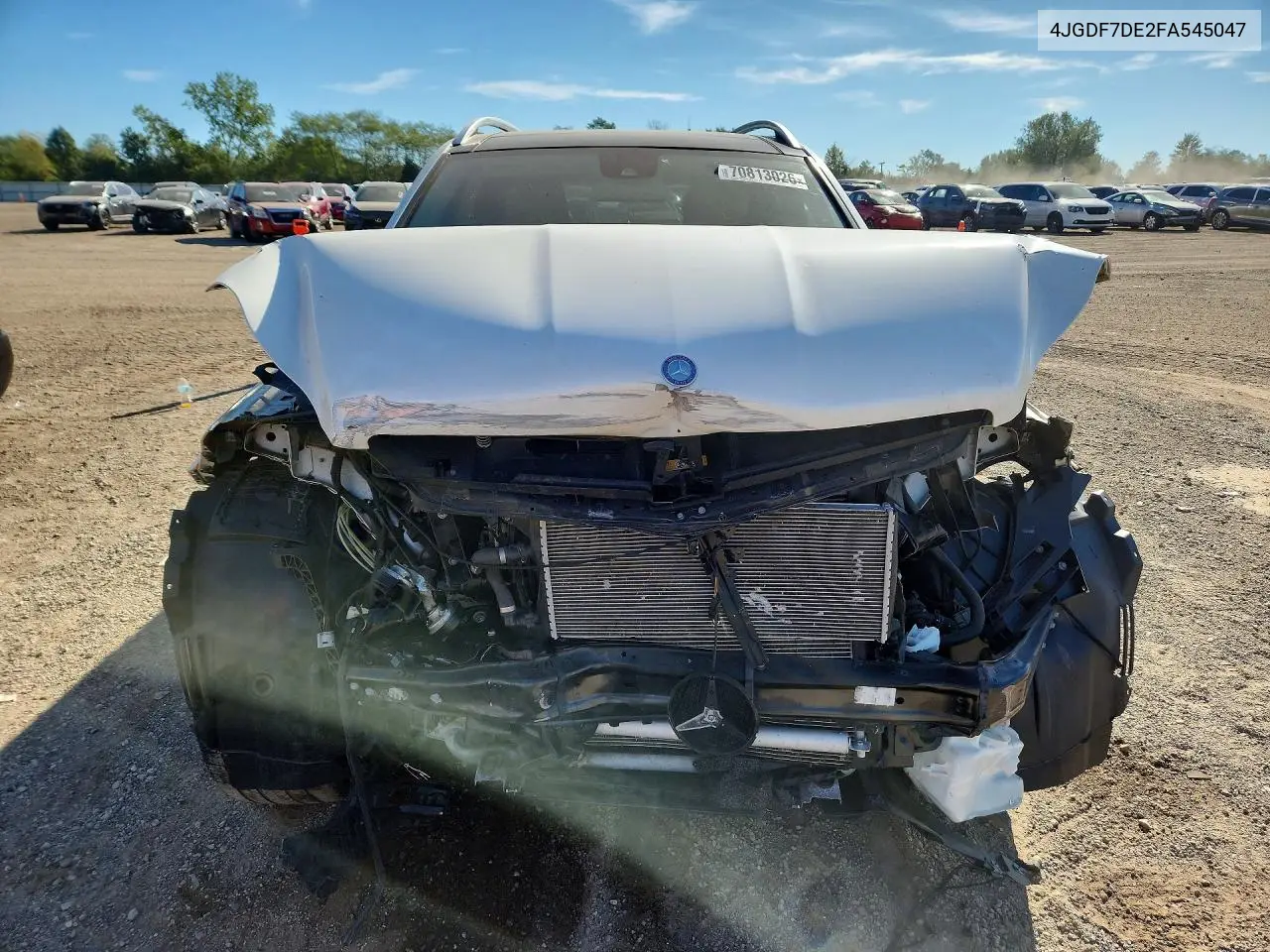 2015 MERCEDES GL-KLASSE VIN 4JGDF7DE2FA545047 — фото 5