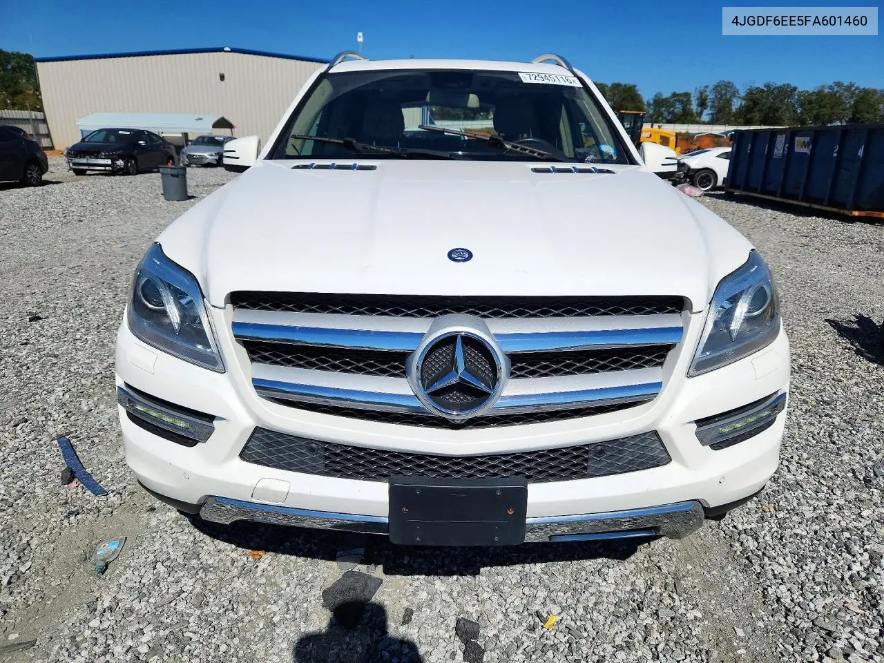 2015 MERCEDES GL-KLASSE VIN 4JGDF6EE5FA601460 — фото 5