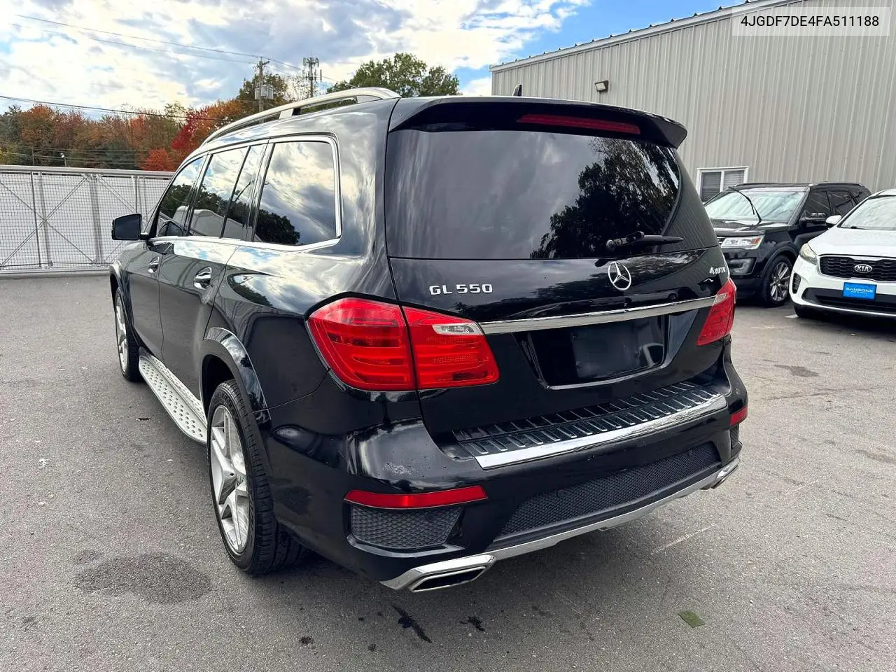 2015 MERCEDES GL-KLASSE VIN 4JGDF7DE4FA511188 — фото 2