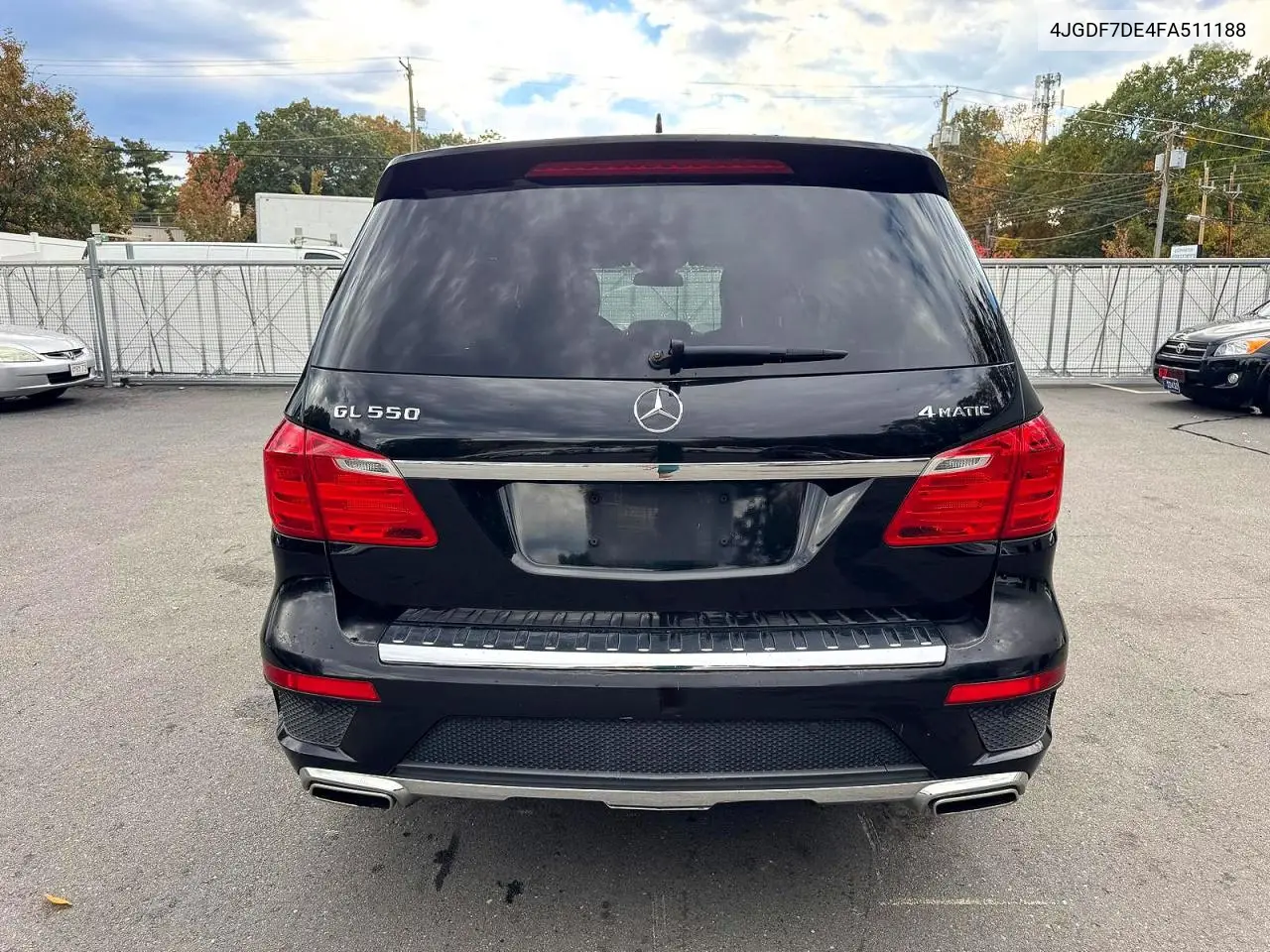 2015 MERCEDES GL-KLASSE VIN 4JGDF7DE4FA511188 — фото 5