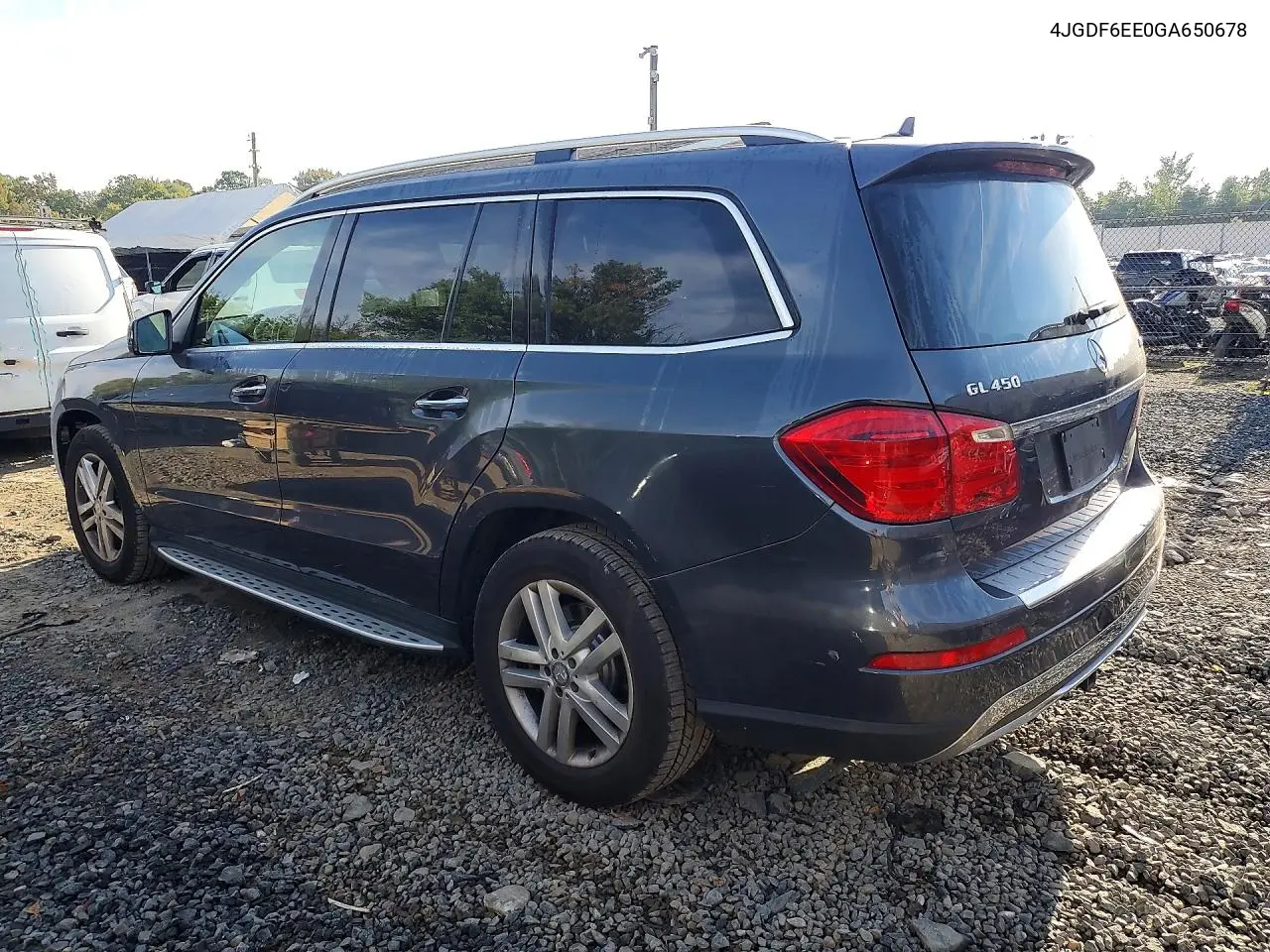 2016 MERCEDES GL-KLASSE VIN 4JGDF6EE0GA650678 — фото 2