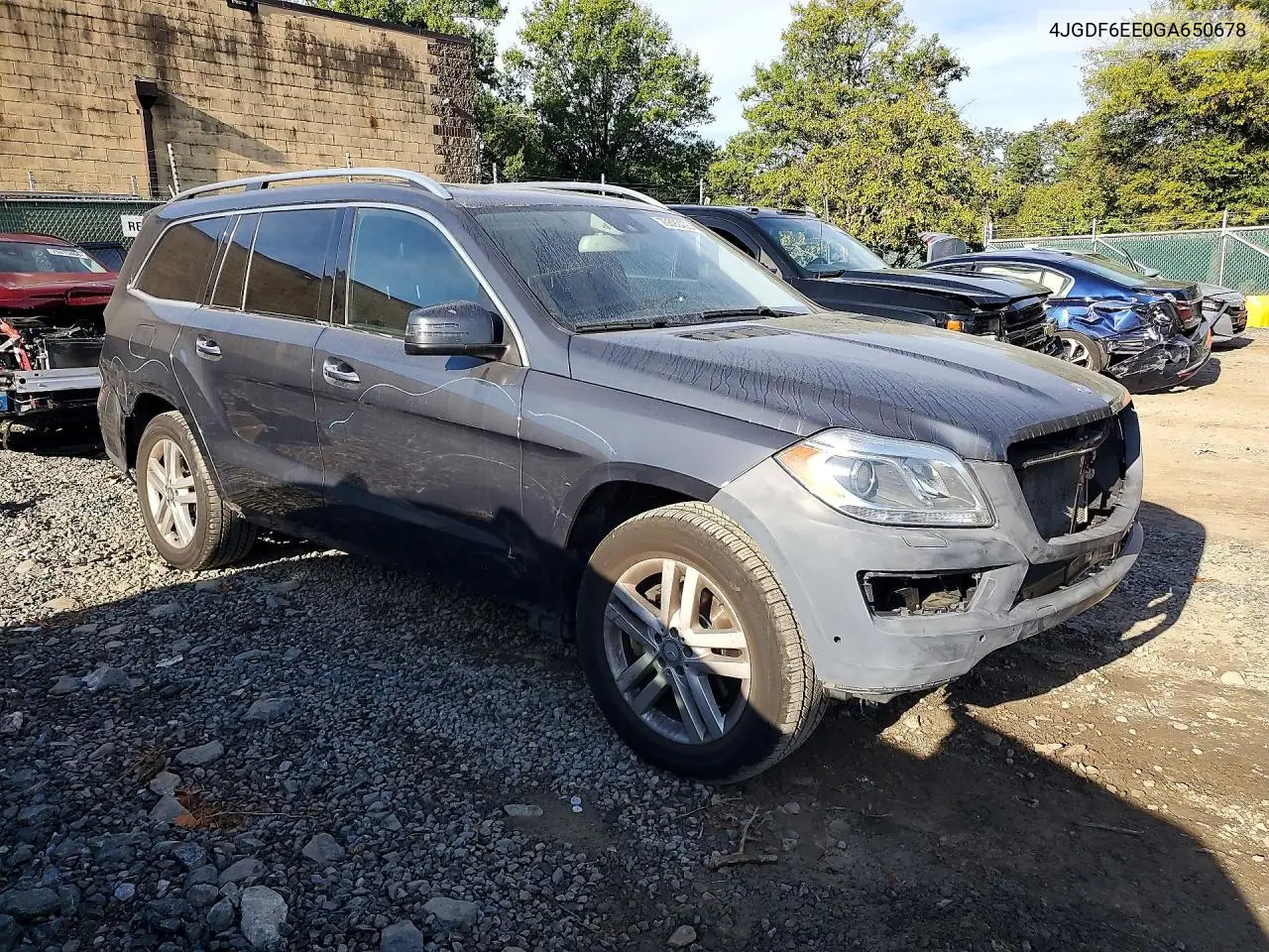 2016 MERCEDES GL-KLASSE VIN 4JGDF6EE0GA650678 — фото 4