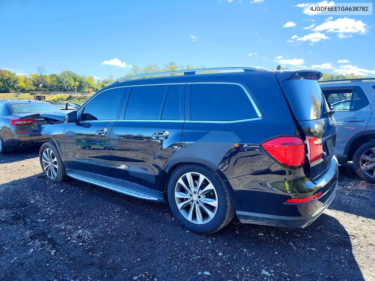 2016 MERCEDES GL-KLASSE VIN 4JGDF6EE1GA638782 — фото 2