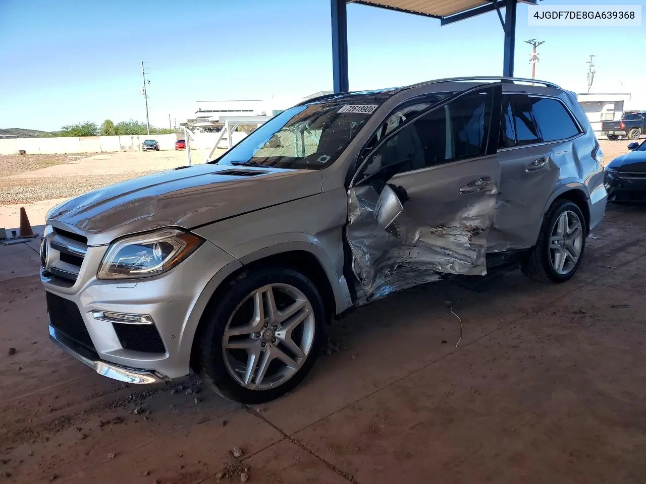 MERCEDES GL-KLASSE 2016, VIN 4JGDF7DE8GA639368