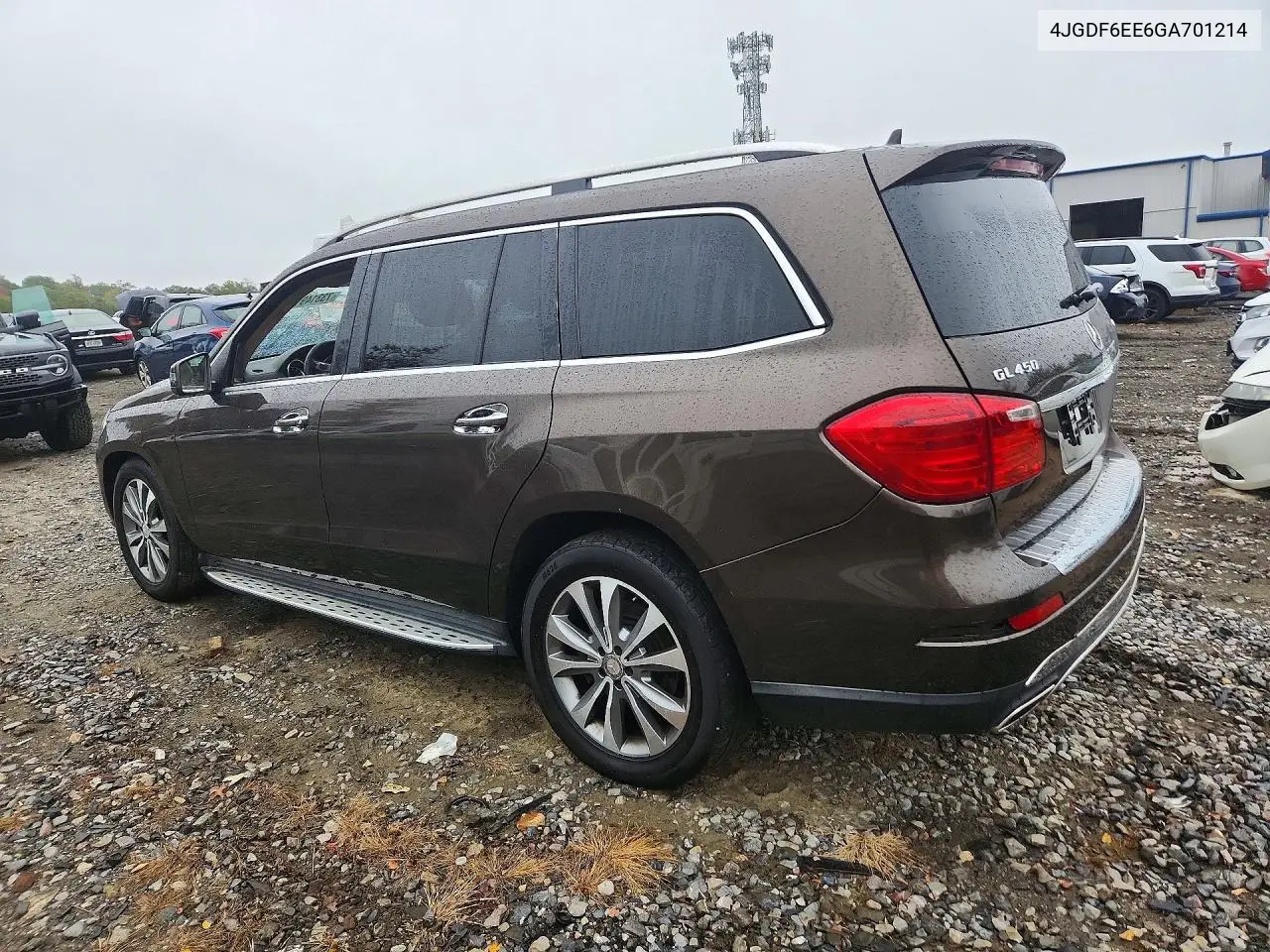 2016 MERCEDES GL-KLASSE VIN 4JGDF6EE6GA701214 — фото 2
