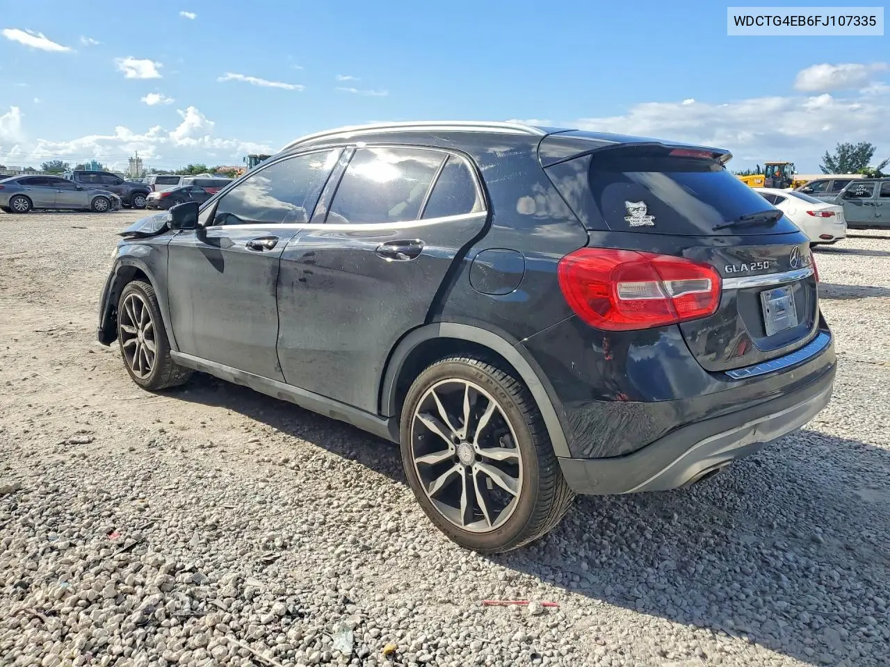 2015 MERCEDES GLA-KLASSE VIN WDCTG4EB6FJ107335 — фото 2