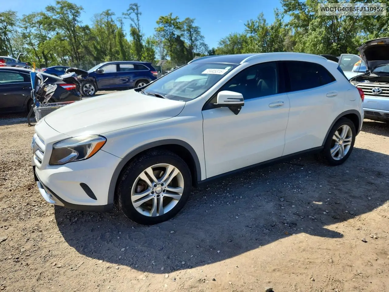 MERCEDES GLA-KLASSE 2015, VIN WDCTG4GB5FJ110952