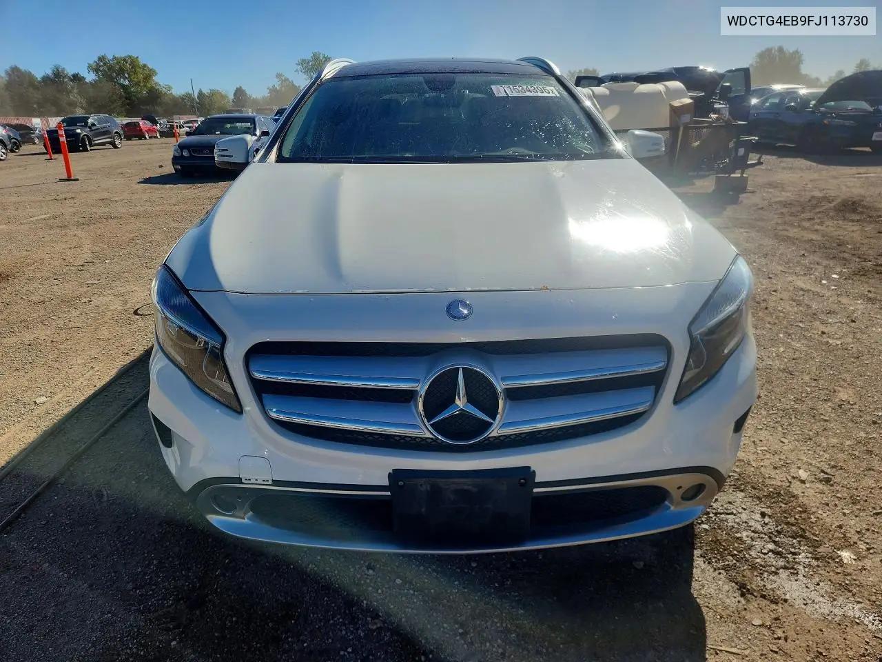 2015 MERCEDES GLA-KLASSE VIN WDCTG4EB9FJ113730 — фото 5