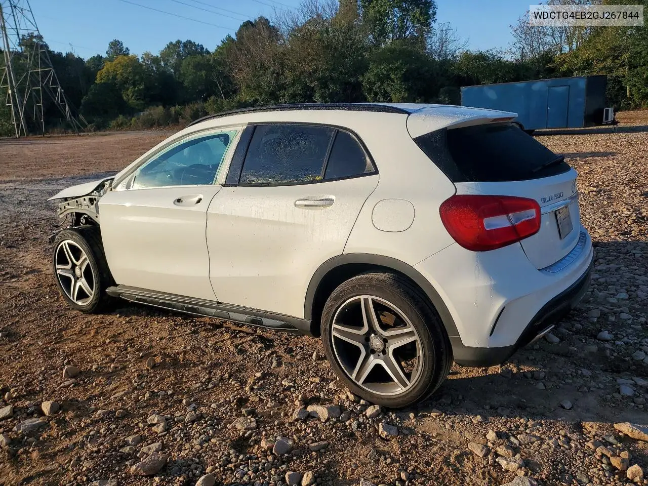 2016 MERCEDES GLA-KLASSE VIN WDCTG4EB2GJ267844 — фото 2