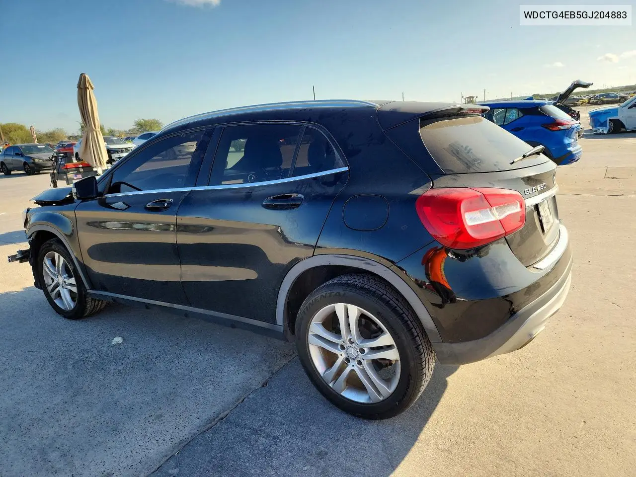 2016 MERCEDES GLA-KLASSE VIN WDCTG4EB5GJ204883 — фото 2