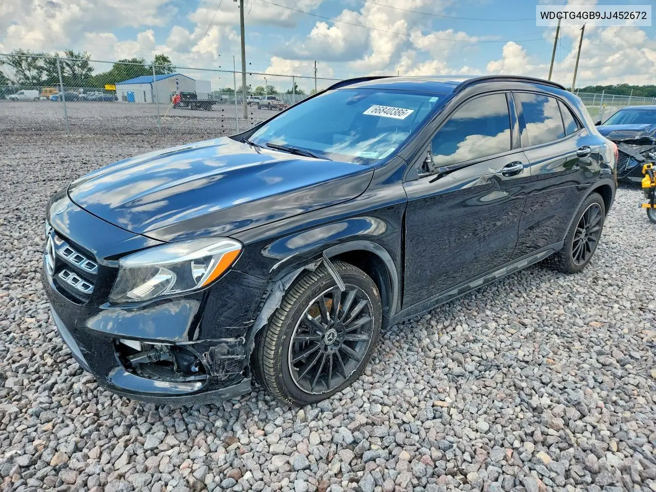 MERCEDES GLA-KLASSE 2018, VIN WDCTG4GB9JJ452672