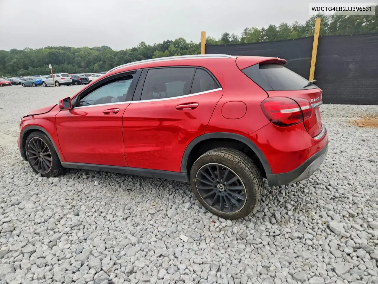 2018 MERCEDES GLA-KLASSE VIN WDCTG4EB2JJ396531 — фото 2